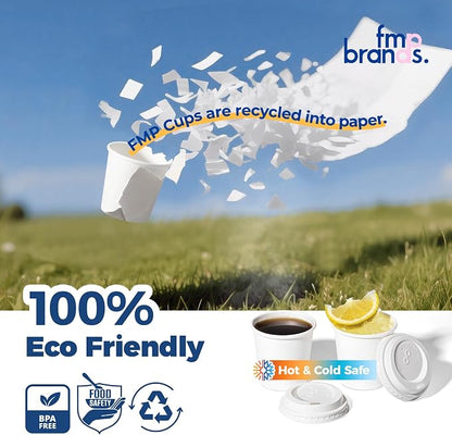 Fit Meal Prep 100 Pack 4 oz Disposable Coffee Cups - Image 5