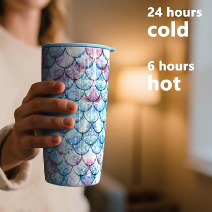 TILUCK 20 oz Insulated Coffee Tumbler - Image 3