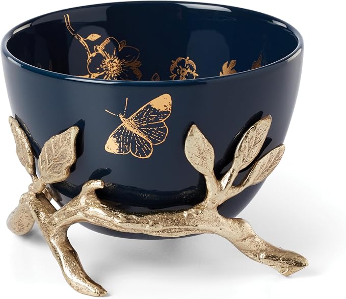 Lenox Sprig and Vine Aluminum Decorative Bowl, 2-Piece | hand wash only | by Lenox