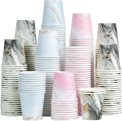 600 Pack 3oz Bathroom Paper Cups, Disposable Mouthwash Cups | Small Dixie Cups by Huifany