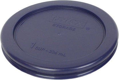 Pyrex 7202 Glass Bowl with Dark Blue Lid - Image 5