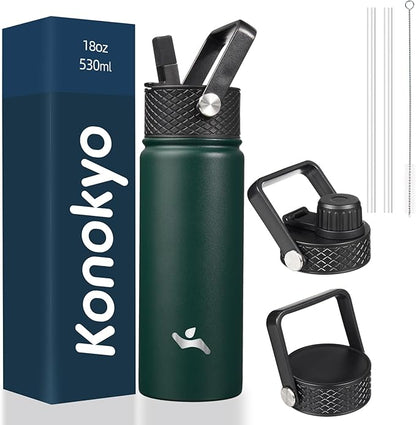 Konokyo 18 oz Insulated Stainless Steel Water Bottle by Konokyo
