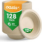 12 oz 128-Pack Compostable Soup Bowls, Disposable Paper Bowls by SustainableSolutions