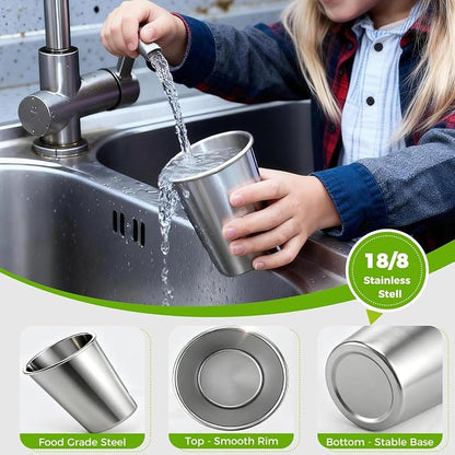 Unbreakable 10 oz Stainless Steel Kids Cups - Image 4