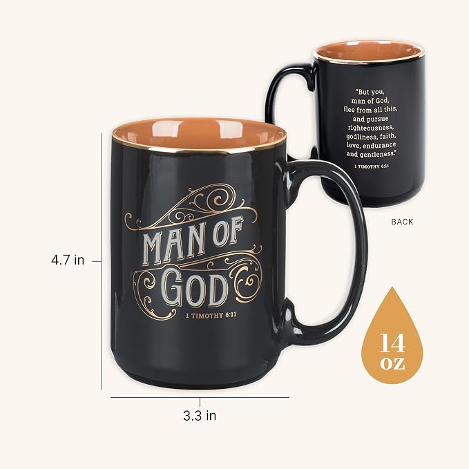 Christian Art Gifts Large Ceramic Inspirational Scripture Coffee & Tea Mug - Image 2
