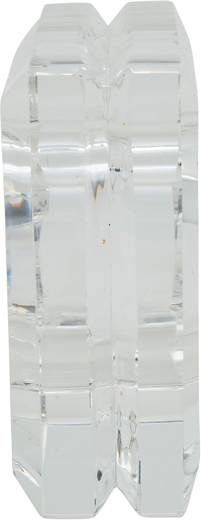 SARO LIFESTYLE Double Block Crystal Glass Napkin Ring - Image 4