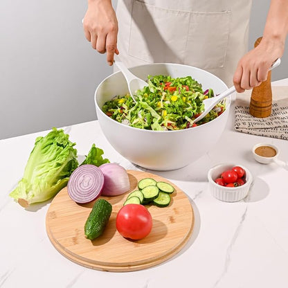 LOVYANXUE Salad Bowl with Lid, Nature Bamboo Mixing and Serving Bowl with Lid - Image 7