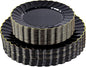 YOUBET 60PCS Black Scalloped Plastic Plates by YOUBET