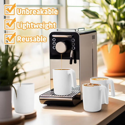 Wheat Straw Cups 16 OZ, Unbreakable Coffee Mugs Set of 6, Alternatives to - Image 4