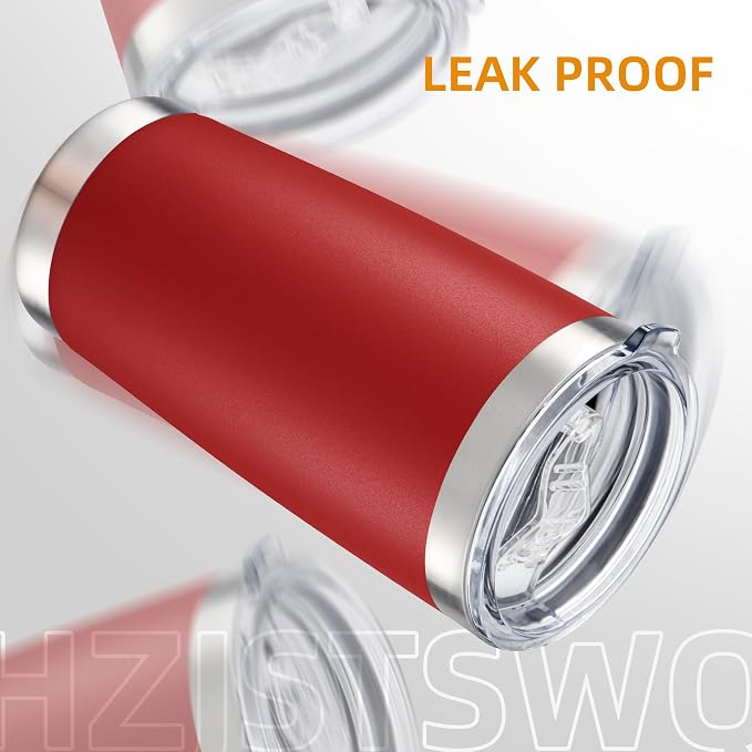 20oz Tumbler Bulk with Lid Stainless Steel Tumblers, 12 Pack | Leak Proof Lid - Image 4
