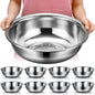 Nuogo 8 Pcs Stainless Steel Mixing Bowls Metal Mixing Bowls Extra Large Basin by Nuogo
