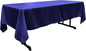 LA Linen Polyester Poplin Washable Rectangular Tablecloth, Stain and Wrinkle Resistant Table Cover 60x126, Fabric Table Cloth for Dinning, Kitchen, Party, Holiday 60 by 126-Inch, Royal Blue