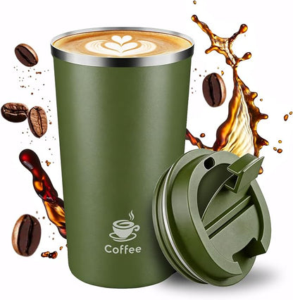 17oz Travel Coffee Mug, Leakproof Vacuum Coffee Cup Insulated Tumbler | 304 by Unknown