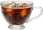 Glass Coffee Mugs with Handles, 13 Oz Tea Cup by XUEXIANSHU