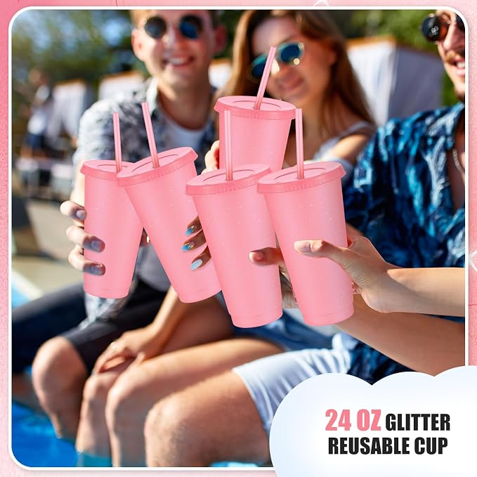 Uiifan 6 Pcs 24 oz Reusable Tumbler - Image 3