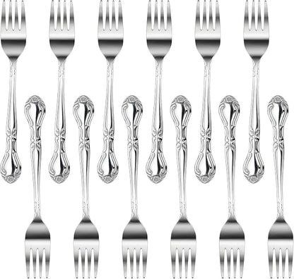 New Star Foodservice Rose Pattern 18/0 Stainless Steel Salad Fork, Commercial by NewStarFoodservice