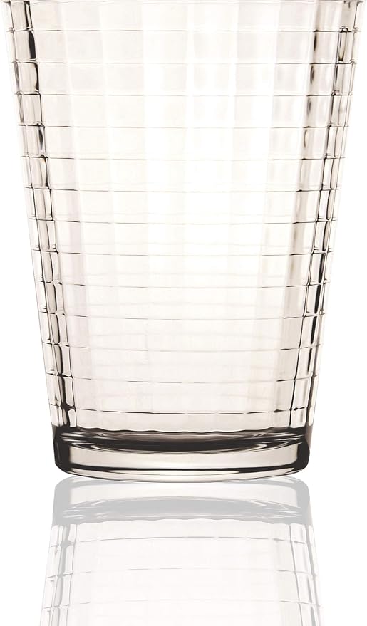 Circleware Matrix Juice Drinking Glasses, Huge Set of 10, Heavy Base Tumbler - Image 3