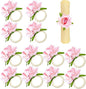 Flower Napkin Rings Set of 12, Daily Party, Valentine's, Thanksgiving by FAZKAR