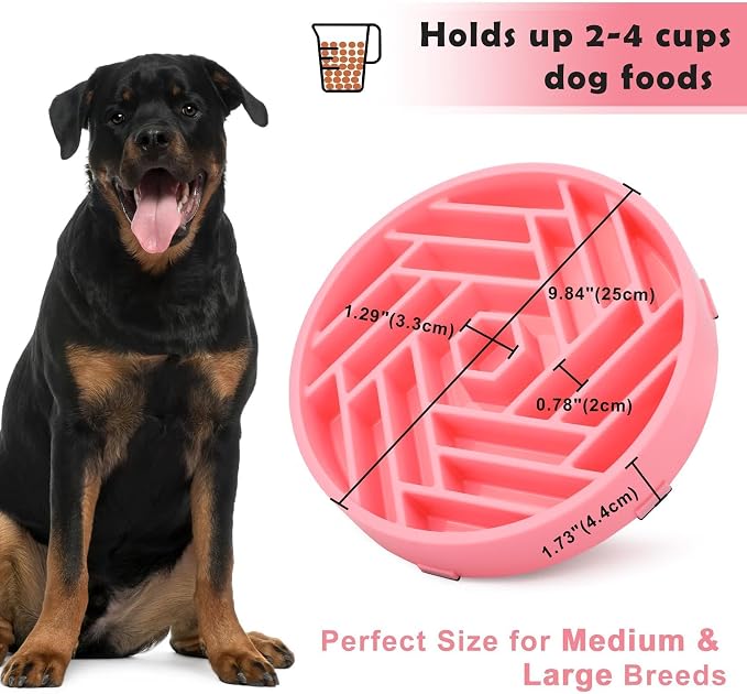 TOBYTO Slow Feeder Dog Bowls Large Medium Breed, Anti-Choking Slow Eating Dog - Image 5