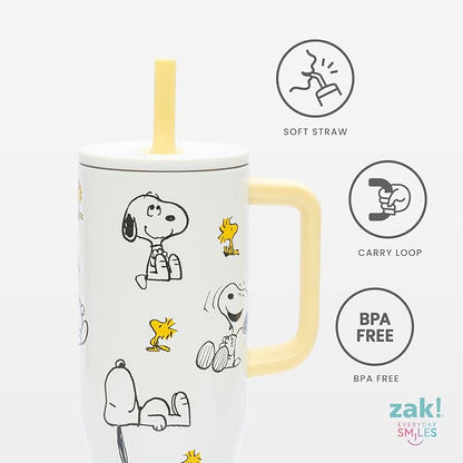Zak Designs Peanuts 30oz Spill-Proof Insulated Stainless Steel Tumbler | BPA - Image 4