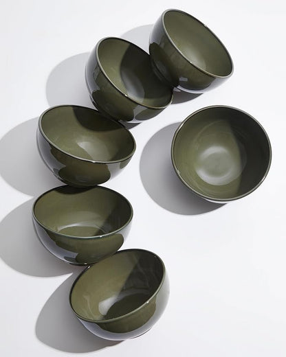 5.3" Cereal Bowls & Dessert Bowls Set of 6-20 Oz Small Bowls by Pokini