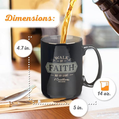 Christian Art Gifts Large Ceramic Bible Verse Coffee & Tea Mug - Image 2
