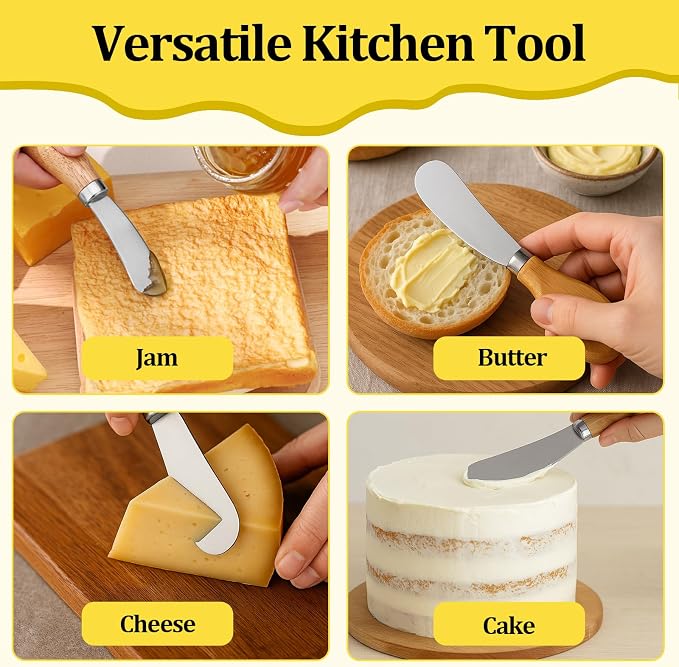 Cheese Spreader Knives, Small Cheese Knives - Image 5