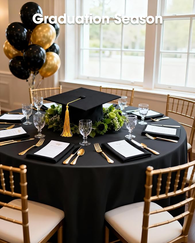 Pureegg Plastic Table Cloth Disposable 12 Pack, Graduation Decorations Class of - Image 7