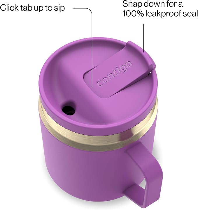 Contigo SnapSeal 14 oz Stainless Steel Vacuum-Insulated Water Bottle - Image 2