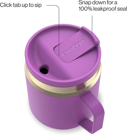 Contigo SnapSeal 14 oz Stainless Steel Vacuum-Insulated Water Bottle - Image 2
