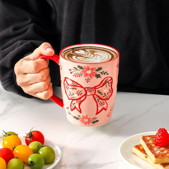 HASENSE Coffee Mugs Set of 4, 16oz Ceramic Cups - Image 7