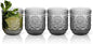 Topsky Vintage Drinking Glass Set of 4, 12 oz Embossed Floral Drinkware Set by HomeandKitchenNO1