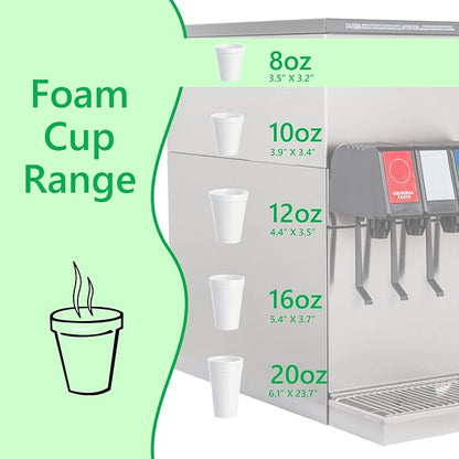 8OZ Foam Cups for Hot & Cold Drinks - Image 3
