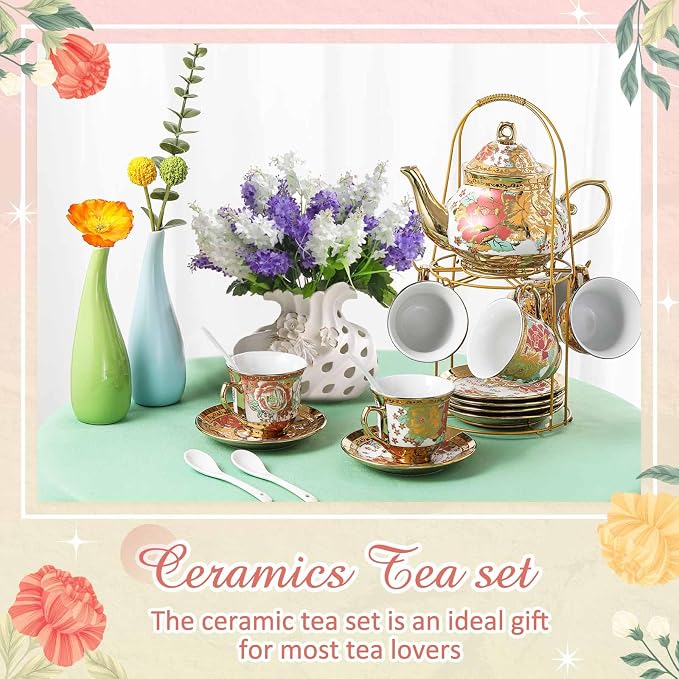 Zhehao 20 Pcs Porcelain Tea Set - Image 6