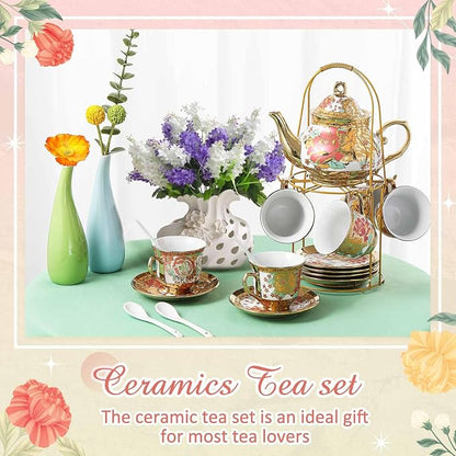Zhehao 20 Pcs Porcelain Tea Set - Image 6