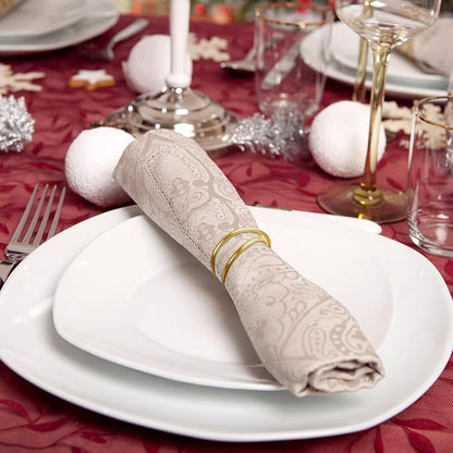 12 Pieces Gold Napkin Rings Metal Spiral Sliver Pink Napkin Rings Buckles - Image 6