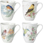 Lenox Coffee Mug Set, Butterfly Meadow Flutter 4-Piece Mugs, Service by Lenox