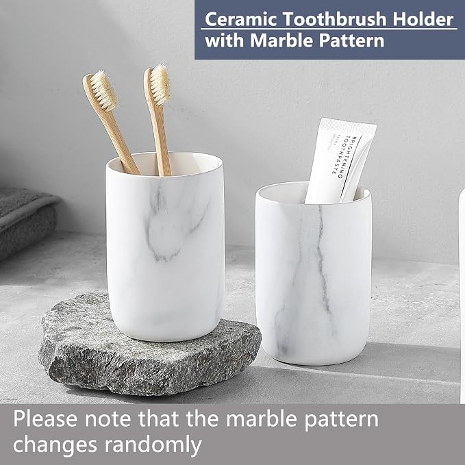 Marble Toothbrush Holders for Bathrooms - Image 2