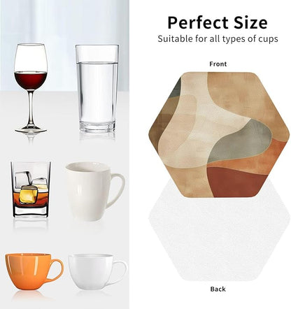 Minimal Abstract Shapes Print Coasters - Image 2