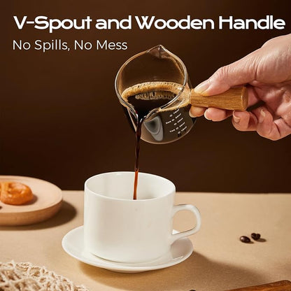 YARRAMATE 2.5oz Double Spout Espresso Shot Cups, 2 Pack - Image 4