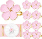 Flower Napkin Rings Set of 8, European Palace-Style Glaze, High-Temperature by Unknown