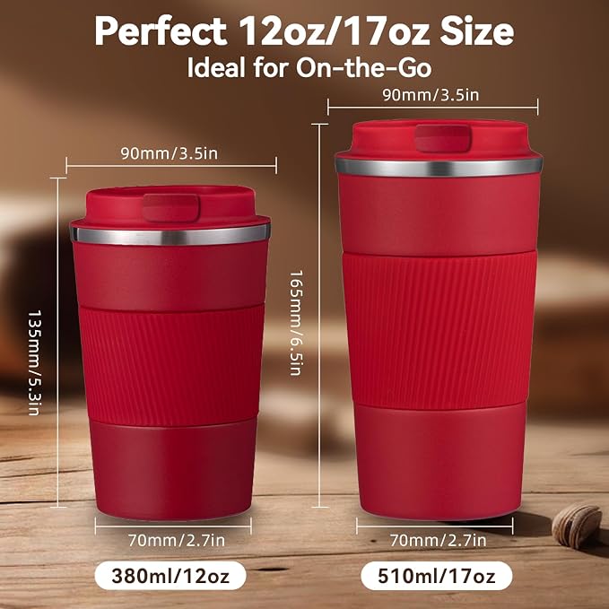 17OZ Travel Coffee Mug Insulated Coffee Cup - Image 2