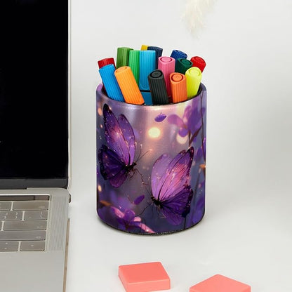 Leather Pen Holder for Desk - Image 5