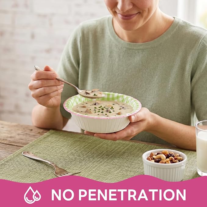 30 Pack Small Paper Bowls, 8oz Heavy-Duty Disposable Bowls, Heat Resistant - Image 4