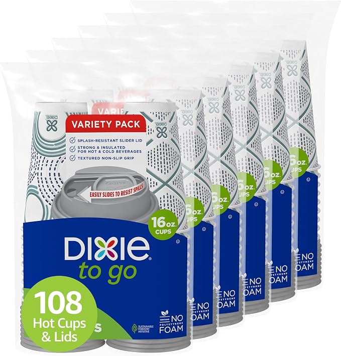 Dixie To Go Paper Coffee Cups by Unknown