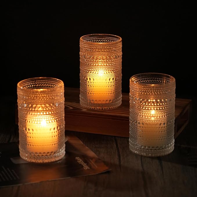 Moretoes 12 Oz Hobnail Drinking Glasses Set of 12 | Clear Highball Glasses Cups - Image 6