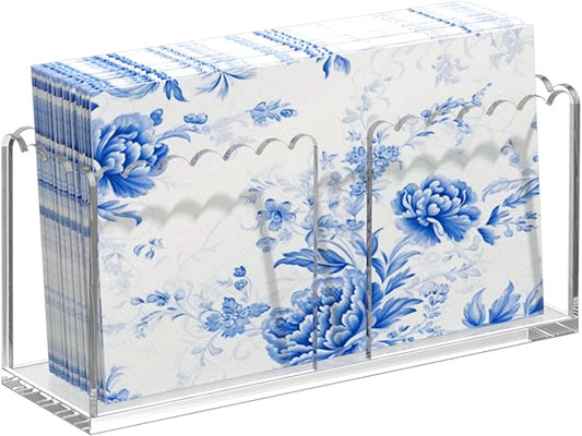 Transparent Acrylic Napkin Holder Clear Guest Paper Disposable Hand Towel Dispenser Tray Organizer For Table Home Kitchen Restaurant and Hotel Business