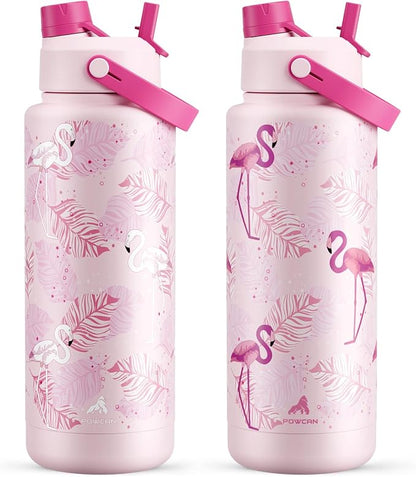POWCAN 40 oz Insulated Water Bottle by POWCAN