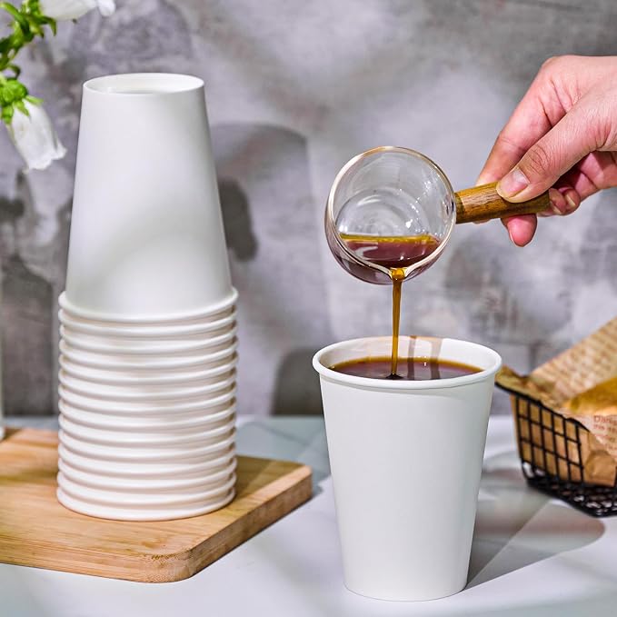 TV TOPVALUE 12 oz Paper Coffee Cups, Drink Dispensers - Image 4