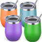 12oz/4 Pack Stainless Steel Wine Tumbler by GUDEMAO